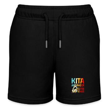 Schulanfang 2026 Einschulung Junge Mädchen Kita - Kinder Organic Joggingshorts Mini Bolter von Stanley/Stella - Schwarz - Vorne