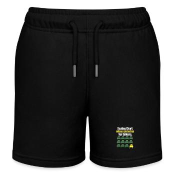 Funny Teacher Seating Chart Witness Protection Jok - Kids Organic Sweat Shorts by Stanley/Stella - black - Front