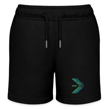 Édition limitée 2011 anniversaires garçons et filles - Short de jogging enfant bio Stanley/Stella - noir - Devant