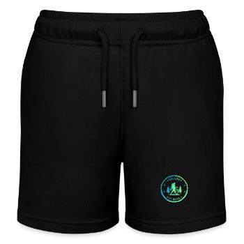 Adventure Hiking - Real guys go Hiking - Kids Organic Sweat Shorts by Stanley/Stella - black - Front