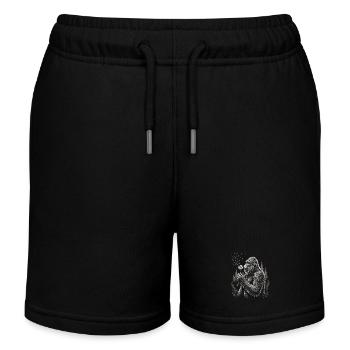 Bigfoot, Pusteblume, Löwenzahn, Naturliebhaber - Kinder Organic Joggingshorts Mini Bolter von Stanley/Stella - Schwarz - Vorne