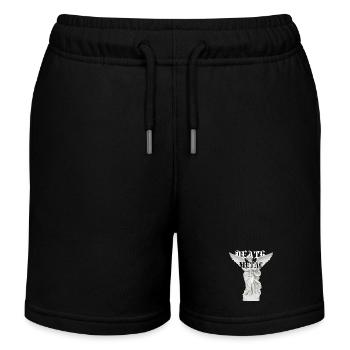 Metalltypografie der geflügelten Engelsstatue - Kinder Organic Joggingshorts Mini Bolter von Stanley/Stella - Schwarz - Vorne
