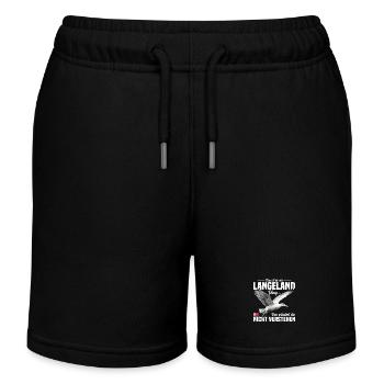 Das ist so ein Langeland Ding - Kinder Organic Joggingshorts Mini Bolter von Stanley/Stella - Schwarz - Vorne