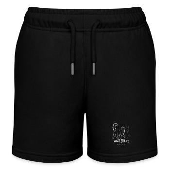 Maine Coon – Wait For Me - Kids Organic Sweat Shorts by Stanley/Stella - black - Front