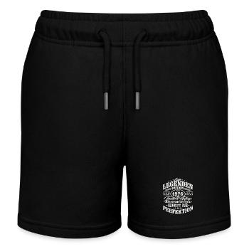 1976 Jahrgang geboren Geburtstag Vintage Geschenk - Kinder Organic Joggingshorts Mini Bolter von Stanley/Stella - Schwarz - Vorne