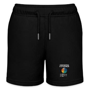 T-shirt Pêche Humour Composition d'un Pêcheur Cade - Short de jogging enfant bio Stanley/Stella - noir - Devant