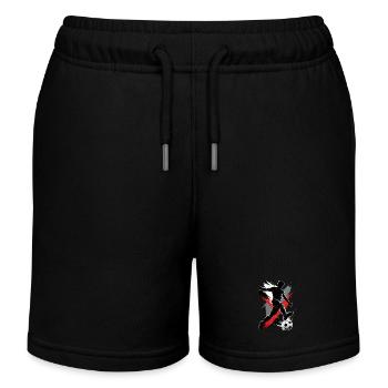 Soccer Players - Kids Organic Sweat Shorts by Stanley/Stella - black - Front
