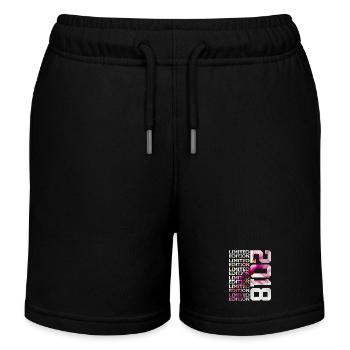 LIMITED EDITION 2018 - 8 YEARS - 8TH BIRTHDAY - Kids Organic Sweat Shorts by Stanley/Stella - black - Front