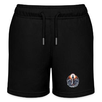 lighthouse - Kids Organic Sweat Shorts by Stanley/Stella - black - Front