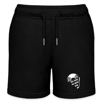 Vinyl - Kids Organic Sweat Shorts by Stanley/Stella - black - Front