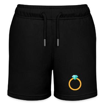 Bague en diamant - Short de jogging enfant bio Stanley/Stella - noir - Devant