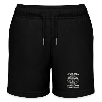 Beekeeper Accessories Bee Colony Saying Beekeeping Bees - Kids Organic Sweat Shorts by Stanley/Stella - black - Front
