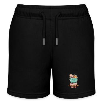 Candy Cauldron Crew - Kids Organic Sweat Shorts by Stanley/Stella - black - Front