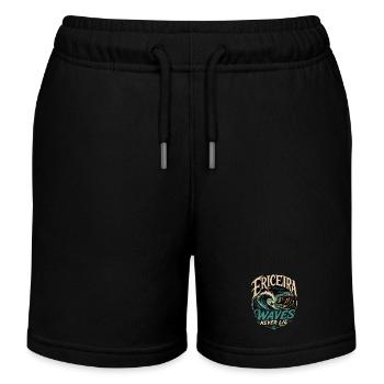 Ericeira Surfing - Kids Organic Sweat Shorts by Stanley/Stella - black - Front