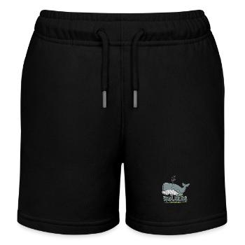 Walness Programm Wal Wellness Wortspiel - Kinder Organic Joggingshorts Mini Bolter von Stanley/Stella - Schwarz - Vorne