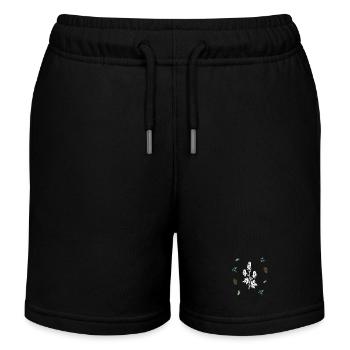 Giftpflanzenring – Botanische Kunst - Kinder Organic Joggingshorts Mini Bolter von Stanley/Stella - Schwarz - Vorne