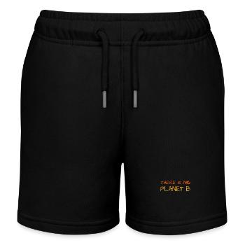 There is no Planet B, Umwelt, Natur, Klimawandel - Kinder Organic Joggingshorts Mini Bolter von Stanley/Stella - Schwarz - Vorne