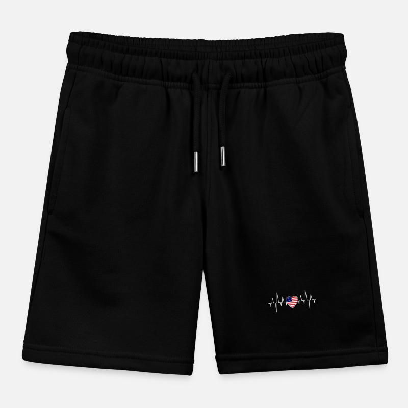 The American frequency Kids Organic Sweat Shorts by Stanley/Stella