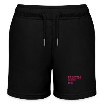 1981 Geburtstag Prinzessin - Kinder Organic Joggingshorts Mini Bolter von Stanley/Stella - Schwarz - Vorne