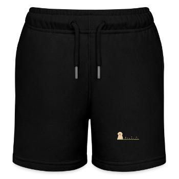 Chien Animal Pet Line Herbe - Short de jogging enfant bio Stanley/Stella - noir - Devant