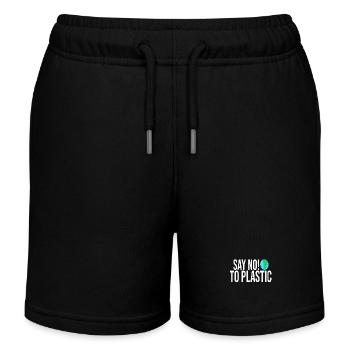 DITES NON AU PLASTIQUE - Short de jogging enfant bio Stanley/Stella - noir - Devant