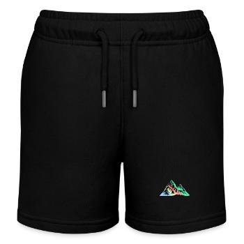 Berge Bunt Gebirge - Kinder Organic Joggingshorts Mini Bolter von Stanley/Stella - Schwarz - Vorne