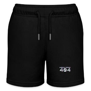 Human Error: 404 - Kids Organic Sweat Shorts by Stanley/Stella - black - Front