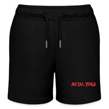 Heavy Metal Yoga - Salutation aux cornes au lieu de la salutation au soleil - Short de jogging enfant bio Stanley/Stella - noir - Devant