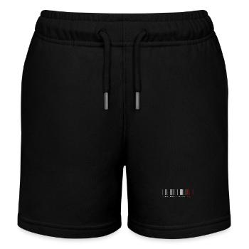 Real men don't share, ambiguous saying - Kids Organic Sweat Shorts by Stanley/Stella - black - Front