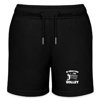 Je Peux Pas J'ai Volley - Short de jogging enfant bio Stanley/Stella - noir - Devant