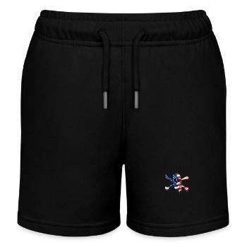 Pavillon pirate - Short de jogging enfant bio Stanley/Stella - noir - Devant
