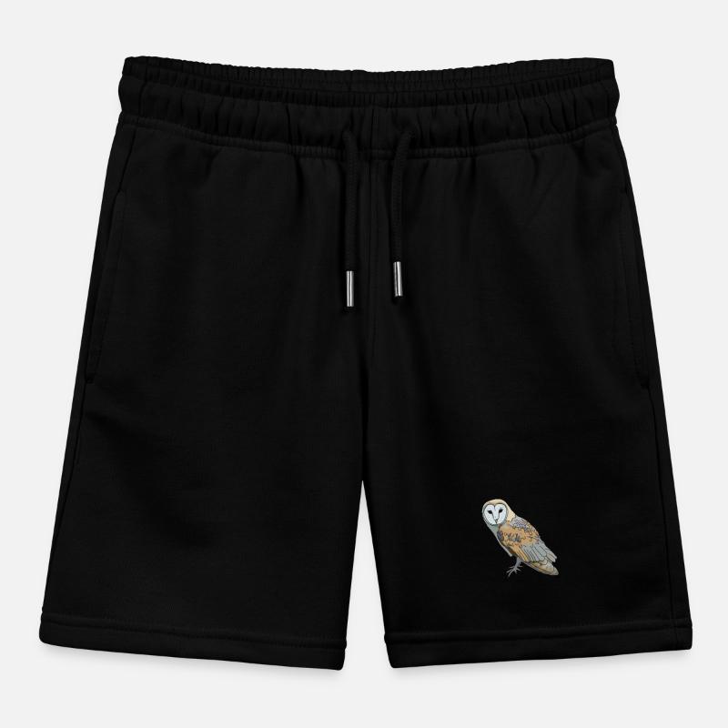 Eule - Schleiereule Kinder Organic Joggingshorts Mini Bolter von Stanley/Stella