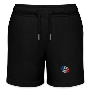 Baiser de France - Short de jogging enfant bio Stanley/Stella - noir - Devant