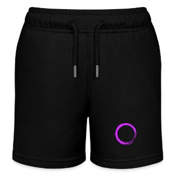 Vecteur cercle violet - Short de jogging enfant bio Stanley/Stella - noir - Devant