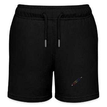 Flèche arc-en-ciel LGBT - Short de jogging enfant bio Stanley/Stella - noir - Devant