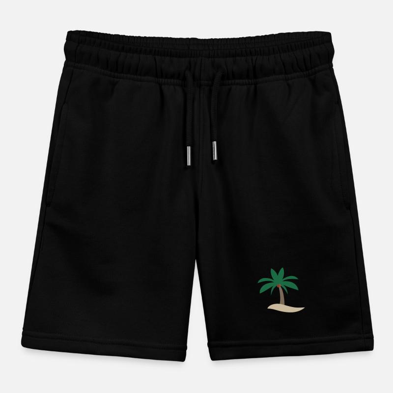 Palm tree Kids Organic Sweat Shorts by Stanley/Stella