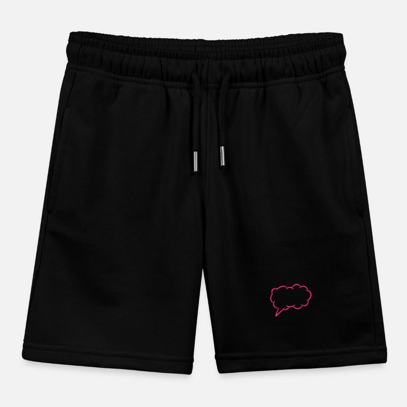 Speech bubble thought bubble Kids Organic Sweat Shorts by Stanley/Stella