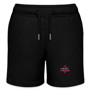 Vollzeit Prinzessin - Kinder Organic Joggingshorts Mini Bolter von Stanley/Stella - Schwarz - Vorne