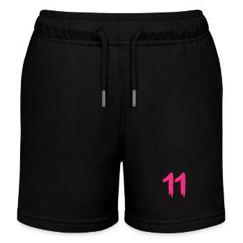 Numéro 11 numéro préféré - Short de jogging enfant bio Stanley/Stella - noir - Devant