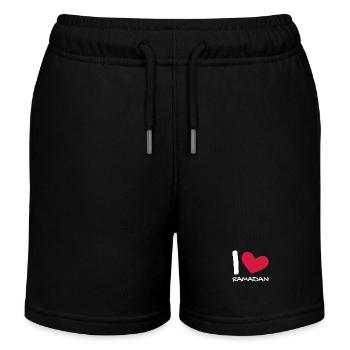 Ich liebe Ramadan Geschenk Herz - Kinder Organic Joggingshorts Mini Bolter von Stanley/Stella - Schwarz - Vorne