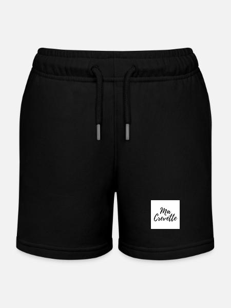 MA CREVETTE - Short de jogging enfant bio Stanley/Stella - noir