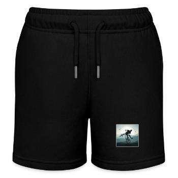 BMX Poster | BMX Fahrrad | BMX Vintage Retro - Kinder Organic Joggingshorts Mini Bolter von Stanley/Stella - Schwarz - Vorne