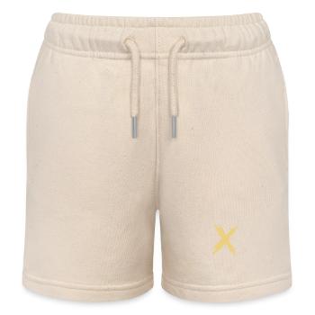 Kreuz - Kinder Organic Joggingshorts Mini Bolter von Stanley/Stella - Natur - Vorne