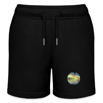 cho ku rei or avant arc en ciel - Short de jogging enfant bio Stanley/Stella - noir - Devant
