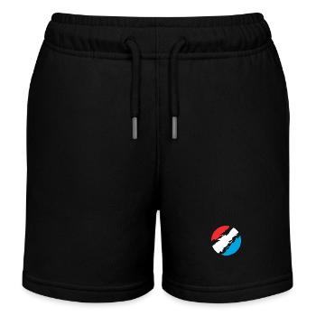 Luxembourg Colours Flag Flag - Kids Organic Sweat Shorts by Stanley/Stella - black - Front