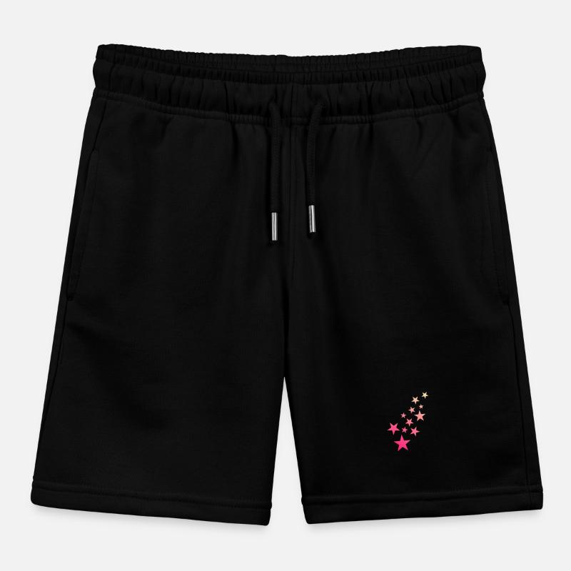 Star Star Pattern Starry Sky Kids Organic Sweat Shorts by Stanley/Stella