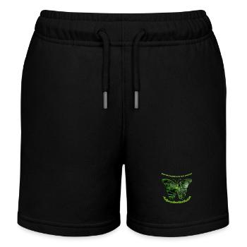 ackerschachtelhalm schmetterling - Kinder Organic Joggingshorts Mini Bolter von Stanley/Stella - Schwarz - Vorne