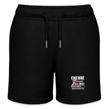 Encore Mamie En 2023 Cadeau Future Grand-mère - Short de jogging enfant bio Stanley/Stella - noir - Devant