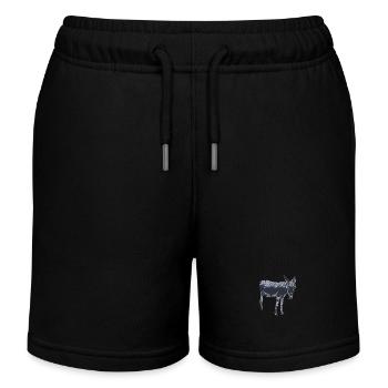 Esel - Kinder Organic Joggingshorts Mini Bolter von Stanley/Stella - Schwarz - Vorne