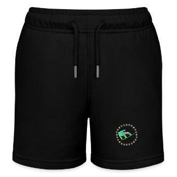 snowboarder e 4 - Kinder Organic Joggingshorts Mini Bolter von Stanley/Stella - Schwarz - Vorne